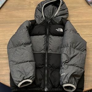 Boys Reversible North Face Down Coat
